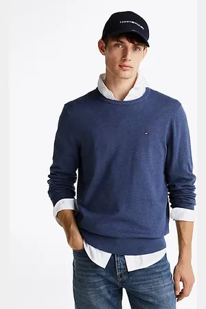 Tommy Hilfiger Sweter z wyhaftowaną flagą