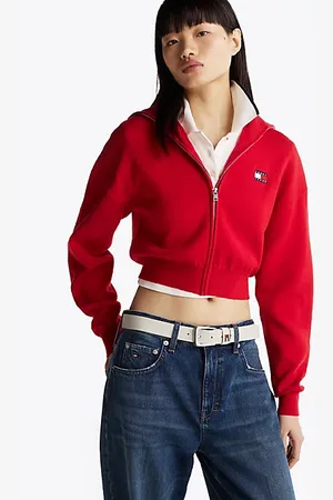 Tommy Hilfiger Luźny kardigan z zapięciem na zamek