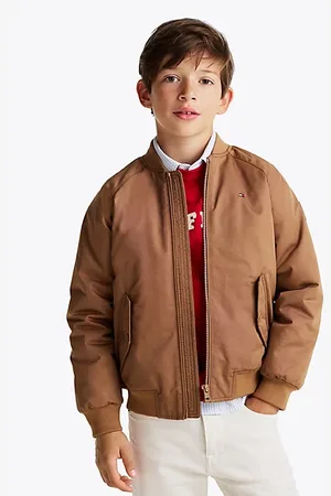 Tommy Hilfiger Diagonalowa kurtka bomber z logo