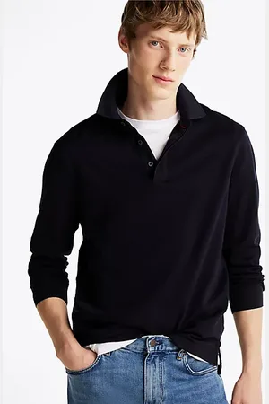 Tommy Hilfiger Longsleeve polo o regularnym kroju
