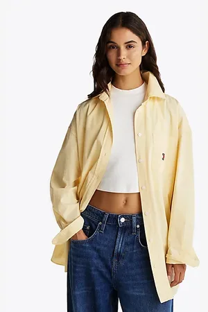 Tommy Hilfiger Popelinowa koszula o kroju oversize