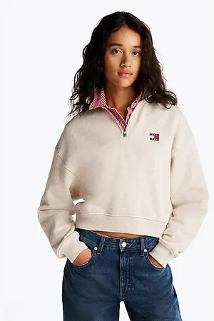 Tommy Hilfiger Pudełkowa bluza o skróconym kroju