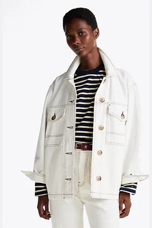 Tommy Hilfiger Jeansowa kurtka oversize w stylu utility