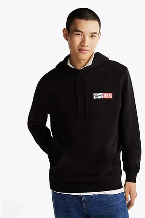 Tommy Hilfiger Bluza z logo i kapturem z troczkami