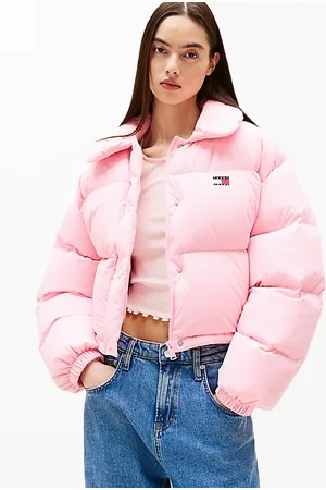 Tommy Hilfiger Puchowa kurtka z naszywką Tommy