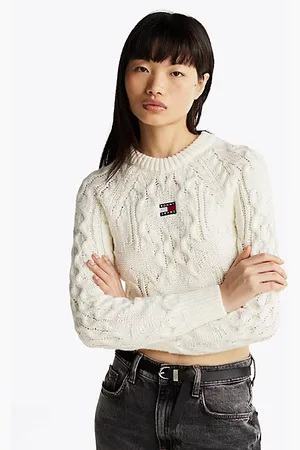 Tommy Hilfiger Sweter w gwiazdki ze splotu warkoczowego