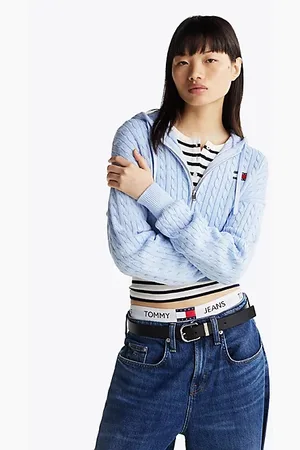 Tommy Hilfiger Bluza na zamek ze splotem warkoczowym