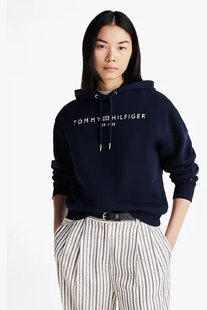 Tommy Hilfiger Dzianinowa bluza z kapturem na troczki
