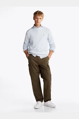 Tommy Hilfiger Satynowe bojówki o luźnym kroju