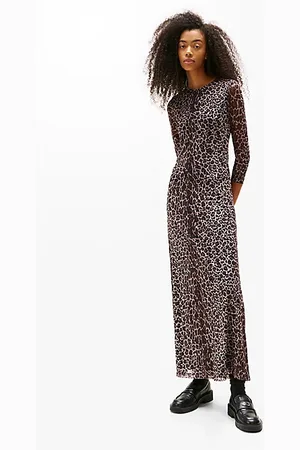 Tommy Hilfiger Sukienka maxi z siateczki z nadrukiem