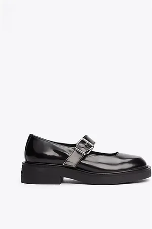 Tommy Hilfiger Skórzane buty Mary Jane na klockowym obcasie