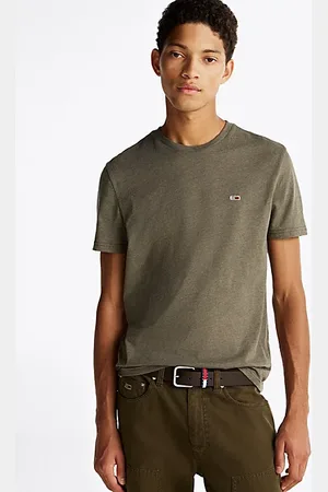 Tommy Hilfiger Melanżowy T-shirt o bardzo wąskim kroju