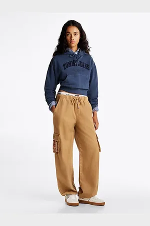 Tommy Hilfiger Bojówki o luźnym kroju z prostymi nogawkami
