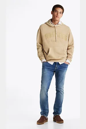 Tommy Hilfiger Wąskie jeansy Scanton z efektem wyblaknięcia