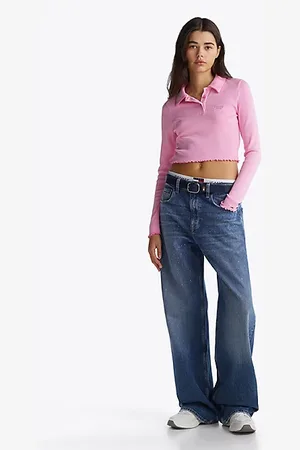 Tommy Hilfiger Połyskujące jeansy Mia z prostymi nogawkami