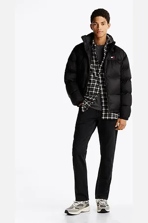 Tommy Hilfiger Czarne jeansy Scanton o wąskim kroju
