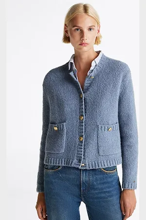Tommy Hilfiger Kardigan z guzikami w kolorze złota