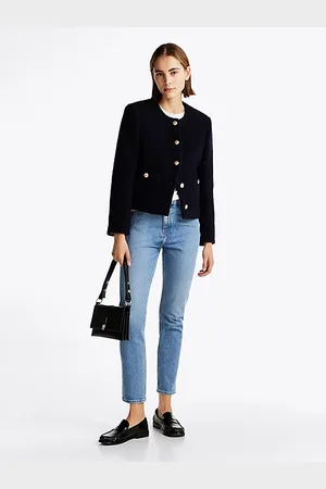 Tommy Hilfiger Jeansy do kostki z wysokim stanem