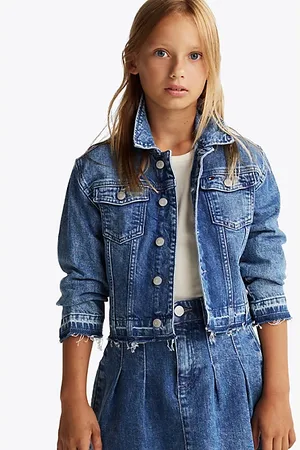 Tommy Hilfiger Luźna jeansowa kurtka typu trucker