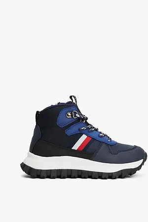 Tommy Hilfiger Buty sportowe za kostkę z sygnowaną tasiemką