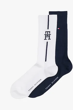 Tommy Hilfiger Komplet 2 par skarpetek z monogramem TH