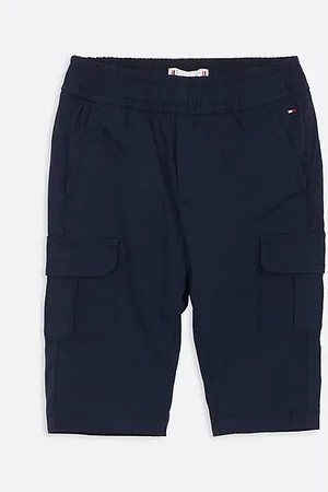 Tommy Hilfiger Spodnie z kieszeniami cargo i flagą