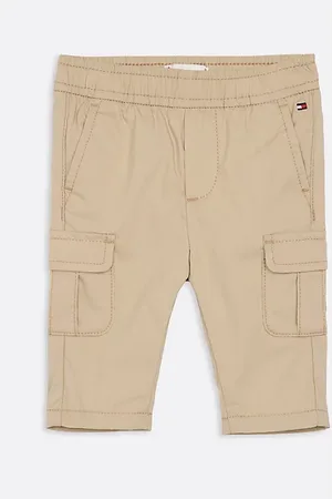 Tommy Hilfiger Spodnie z kieszeniami cargo i flagą