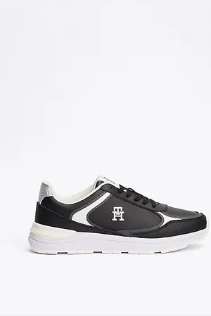 Tommy Hilfiger Skórzane buty sportowe z monogramem TH