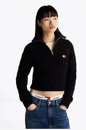 Tommy Hilfiger Sweter o warkoczowym splocie z domieszką wełny