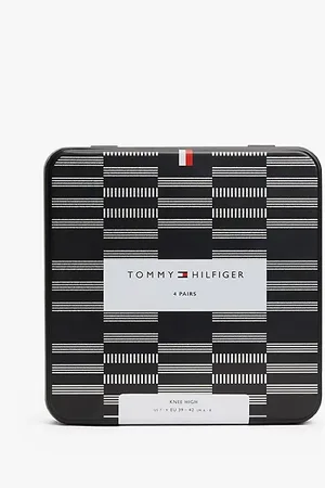 Tommy Hilfiger Zestaw podarunkowy 4 par skarpet do kolan