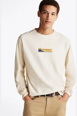 Tommy Hilfiger T-shirt z długim rękawem z logo z tyłu