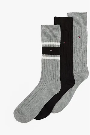 Tommy Hilfiger Zestaw 3 par skarpetek w ozdobnym pudełku