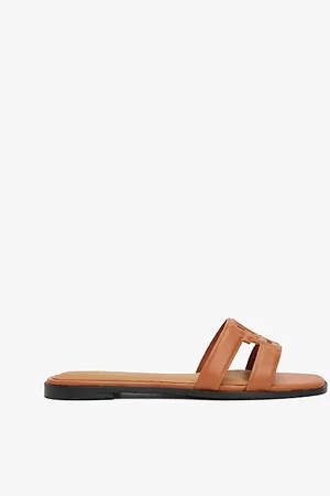 Tommy Hilfiger Skórzane klapki TH Monogram