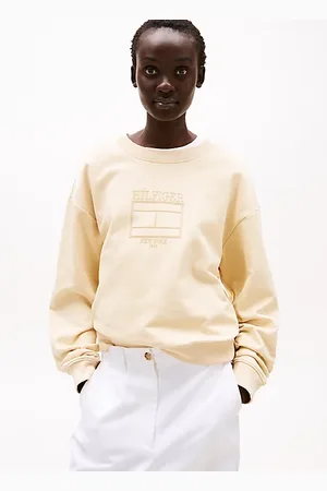 Tommy Hilfiger Sweter z okrągłym dekoltem i flagą Hilfiger