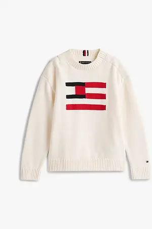 Tommy Hilfiger Sweter z flagą z kolekcji Adaptive