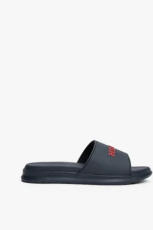 Tommy Hilfiger Klapki basenowe z teksturowanym logo