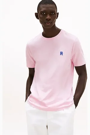 Tommy Hilfiger T-shirt z kontrastowym haftem z monogramem TH