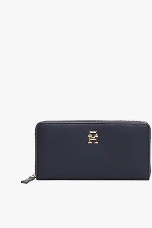 Tommy Hilfiger Portfel z zapięciem na zamek i monogramem TH