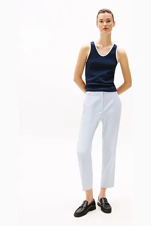 Tommy Hilfiger Spodnie o wąskim kroju do kostki