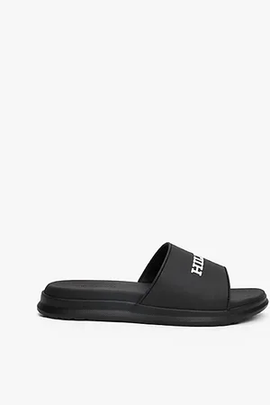 Tommy Hilfiger Klapki basenowe z teksturowanym logo