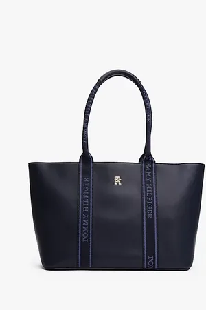 Tommy Hilfiger Torba typu tote z taśmą z logo