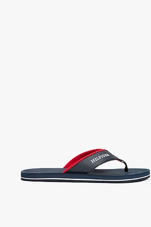 Tommy Hilfiger Japonki z logo i wyściełanymi paskami