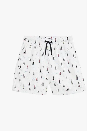 Tommy Hilfiger Średniej długości szorty kąpielowe z nadrukiem