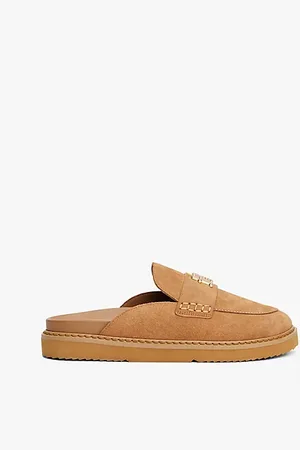 Tommy Hilfiger Zamszowe klapki