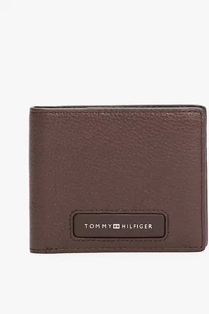 Tommy Hilfiger Skórzany portfel na karty z monogramem TH