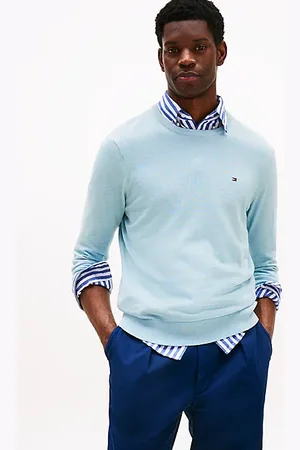 Tommy Hilfiger Sweter z wyhaftowaną flagą