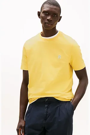 Tommy Hilfiger T-shirt z kontrastowym haftem z monogramem TH