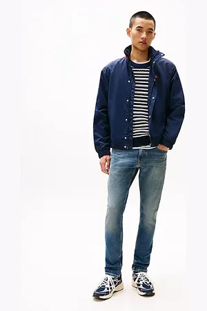 Tommy Hilfiger Wąskie jeansy Scanton z przetarciami