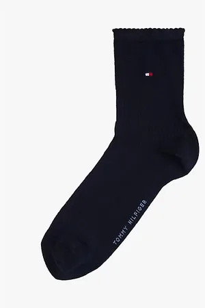 Tommy Hilfiger 1 para krótkich prążkowanych skarpet