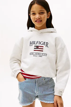 Tommy Hilfiger Bluza z kapturem Hilfiger z cekinową flagą